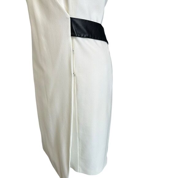Tibi White Crepe Wrap Mini Dress | Size 10 - Picture 3 of 10